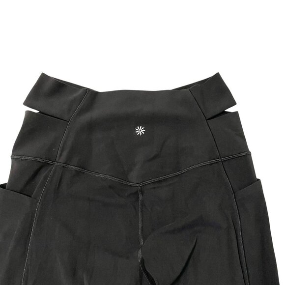 ATHLETA Salutation Stash Wrap Tight Leggings High Rise Gym Black size Medium - Picture 6 of 8